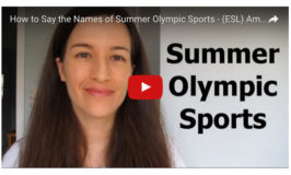 How to say the names of all the Summer Olympic sports | English Teacher Melanie